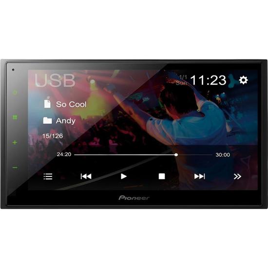 Foto do Produto DVD Player Automotivo Pioneer DMH-130BT 6.8" USB / Bluetooth