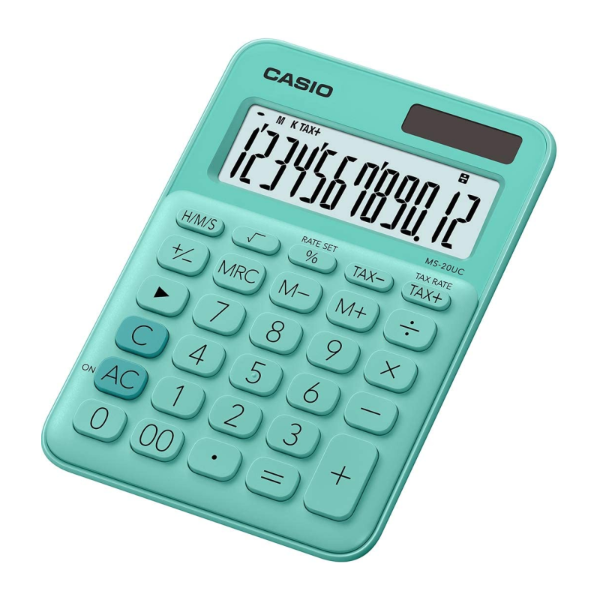 Foto do Produto Calculadora Compacta Casio MS-20UC-GN - Verde