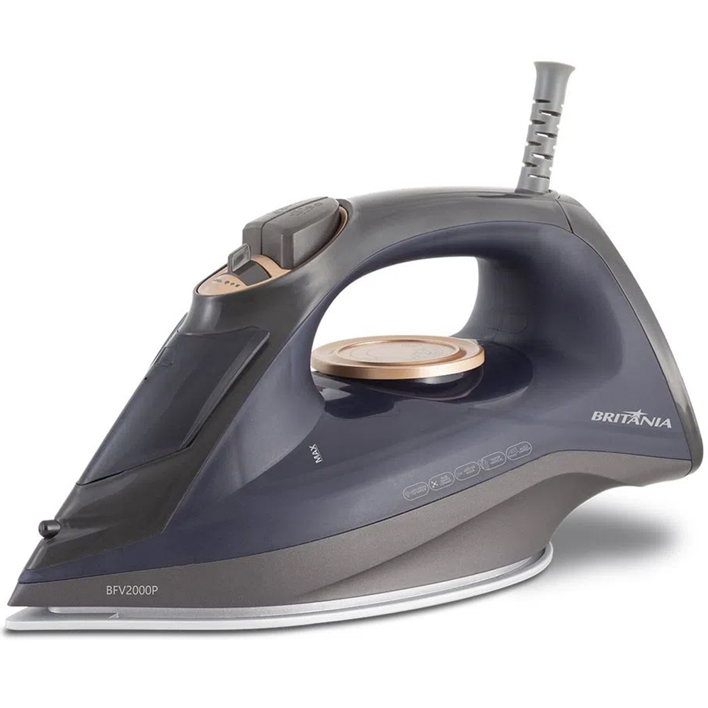 Foto do Produto Ferro de Passar Britânia BFV2000P - 1200W - A Vapor - 110V/60Hz - Preto