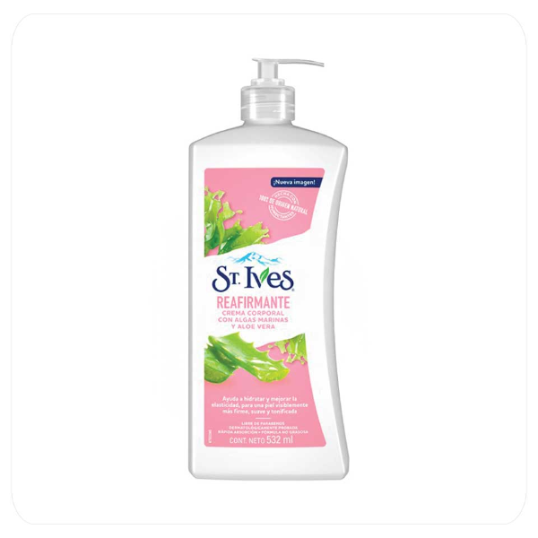 Foto do Produto ST IVES REAFIRMANTE CREMA CORPORAL CON ALGAS MARINAS Y ALOE VERA 532ML