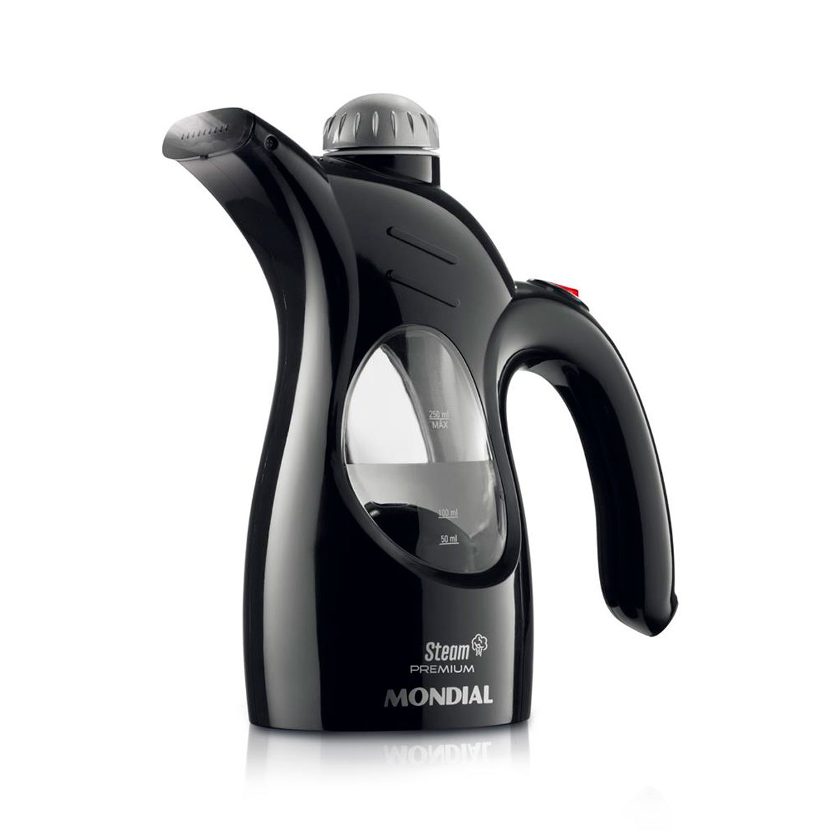 Foto do Produto Passadeira a Vapor Mondial Steam Premium VP-01 - 800W - Tanque 250mL - Bivolt - Preto