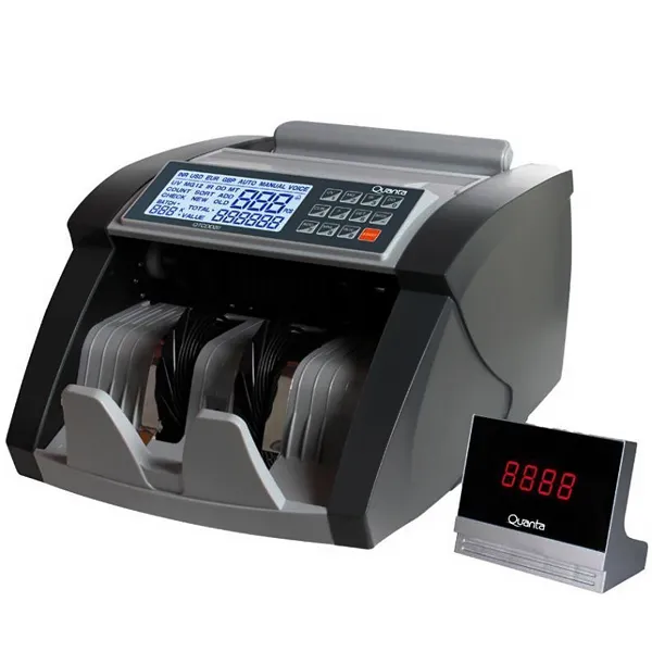 Foto do Produto Contadora de Cédulas Quanta QTCDD20 para 300 Notas 220V ~ 50Hz - Cinza