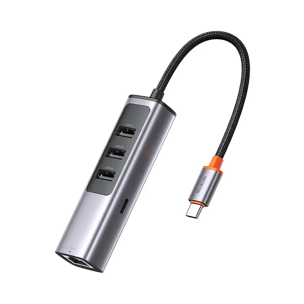 Foto do Produto MCDODO HUB HU-1120 USB-C MULTIPORT 5 EN 1 GRAY