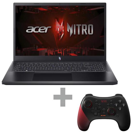 Foto do Produto NB GAMING ACER NITRO V 15 ANV15-51-93PU I9-13900H 2.6GHZ/ 16GB/ 512 SSD/ 15.6 FHD 144HZ/ RTX4060 8GB/ RJ-45/ BACKLIT KEYBOARD/ OBSIDIAN BLACK/ W11H