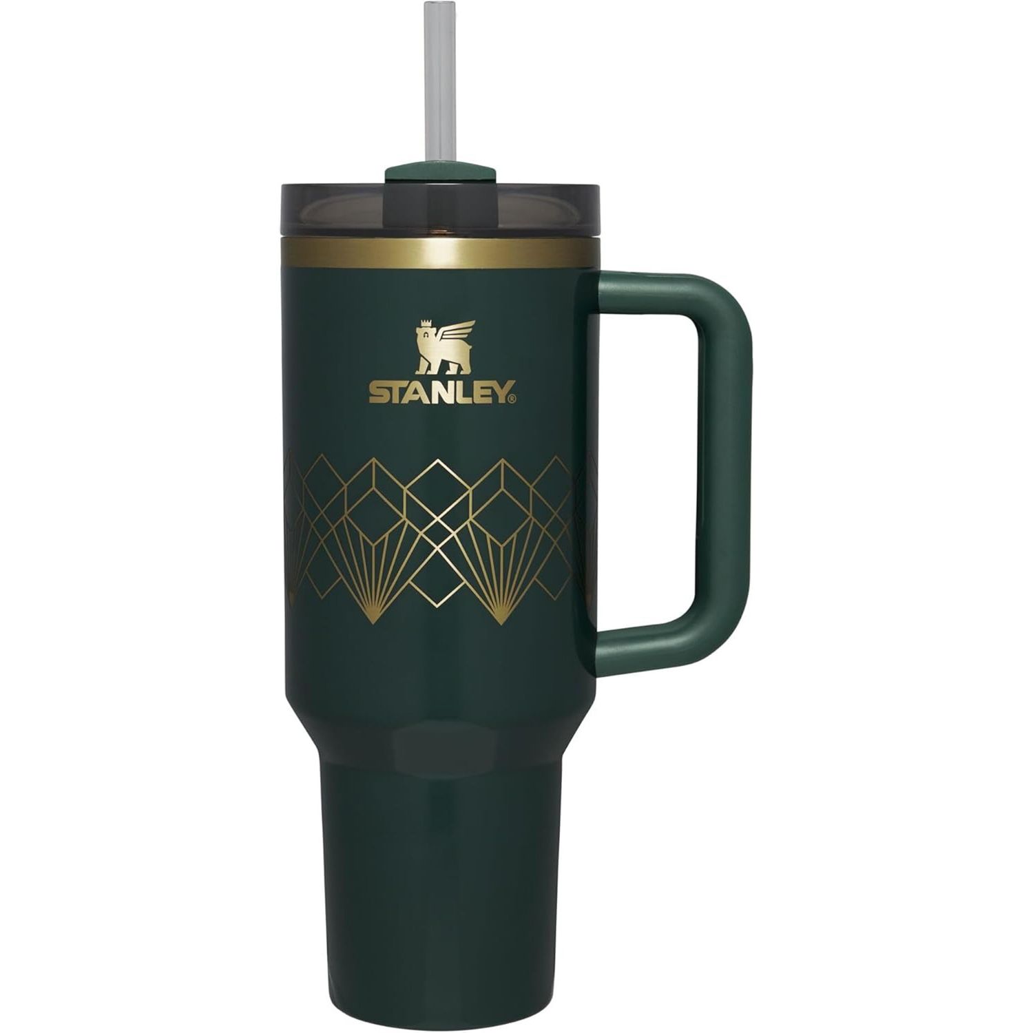 Foto do Produto VASO TERMICO STANLEY QUENCHER VERDE C/ESTAMPA 1.18L