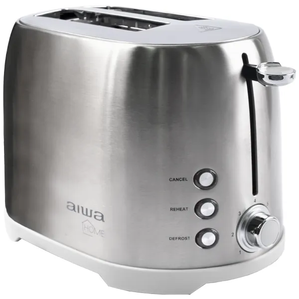 Foto do Produto Torradeira Aiwa AW-TD1729A 800 watts 7 temperaturas 220 - 240 V ~ 50/60 Hz - Prata