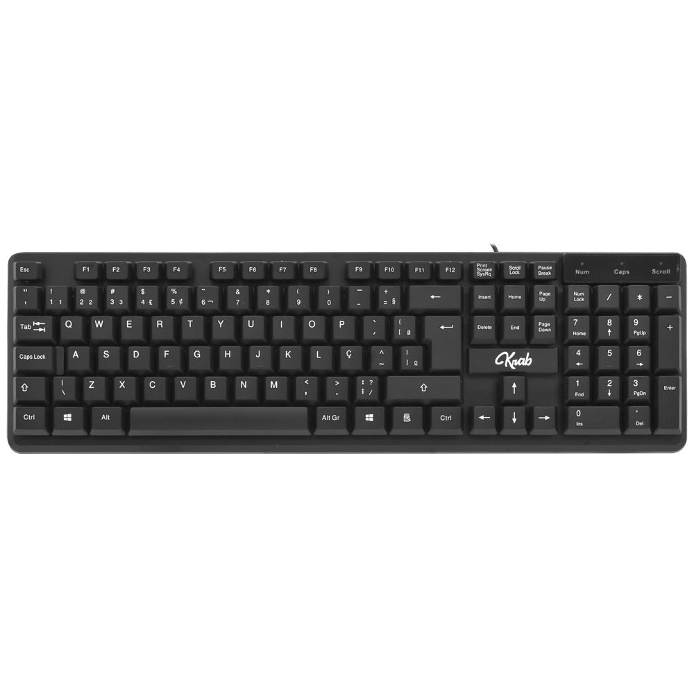 Foto do Produto Teclado KRAB KBTC20 USB / Português - Preto
