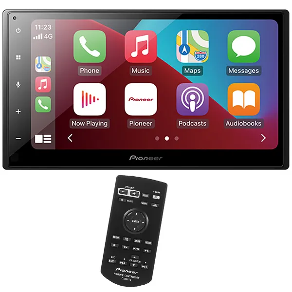 Foto do Produto Multimídia Receiver Pioneer DMH-A4450BT de 6.8" com USB/Bluetooth/Rádio - Preto