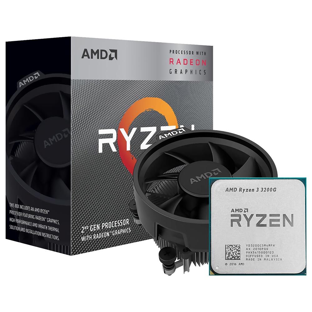 Foto do Produto Processador AMD Ryzen 3 3200G Socket AM4 / 3.6GHz / 6MB
