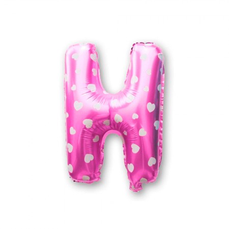 Foto do Produto Balao Letra H Pink 16 Polegadas