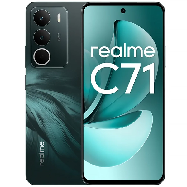 Foto do Produto Celular realme C71 RMX5303 Dual SIM de 128GB/4GB RAM de 6.67" 50MP/5MP - Forest Owl (Anatel)