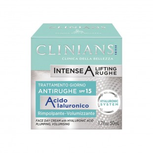 Foto do Produto CREME FACIAL CLINIANS ANTIRRUGAS INTENSE A ACIDO IALURONICO SPF15 50ML