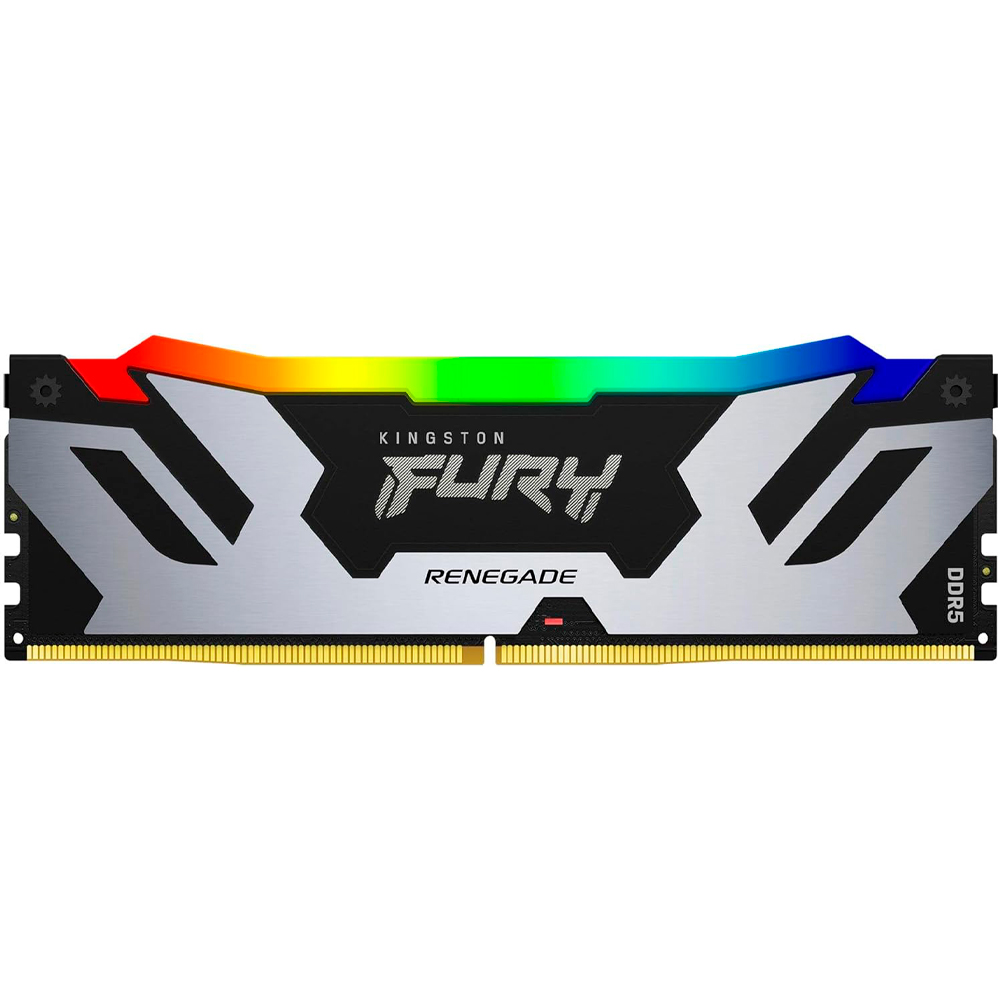 Foto do Produto Memória Kingston DDR5 32GB 6400MHz Fury Renegade RGB Silver KF564C32RSA-32