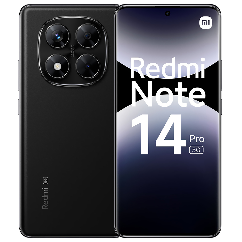 Foto do Produto Celular Xiaomi Redmi Note 14 Pro 5G 8GB de RAM / 256GB / Tela 6.67" / Dual Sim - Midnight Preto (Global)