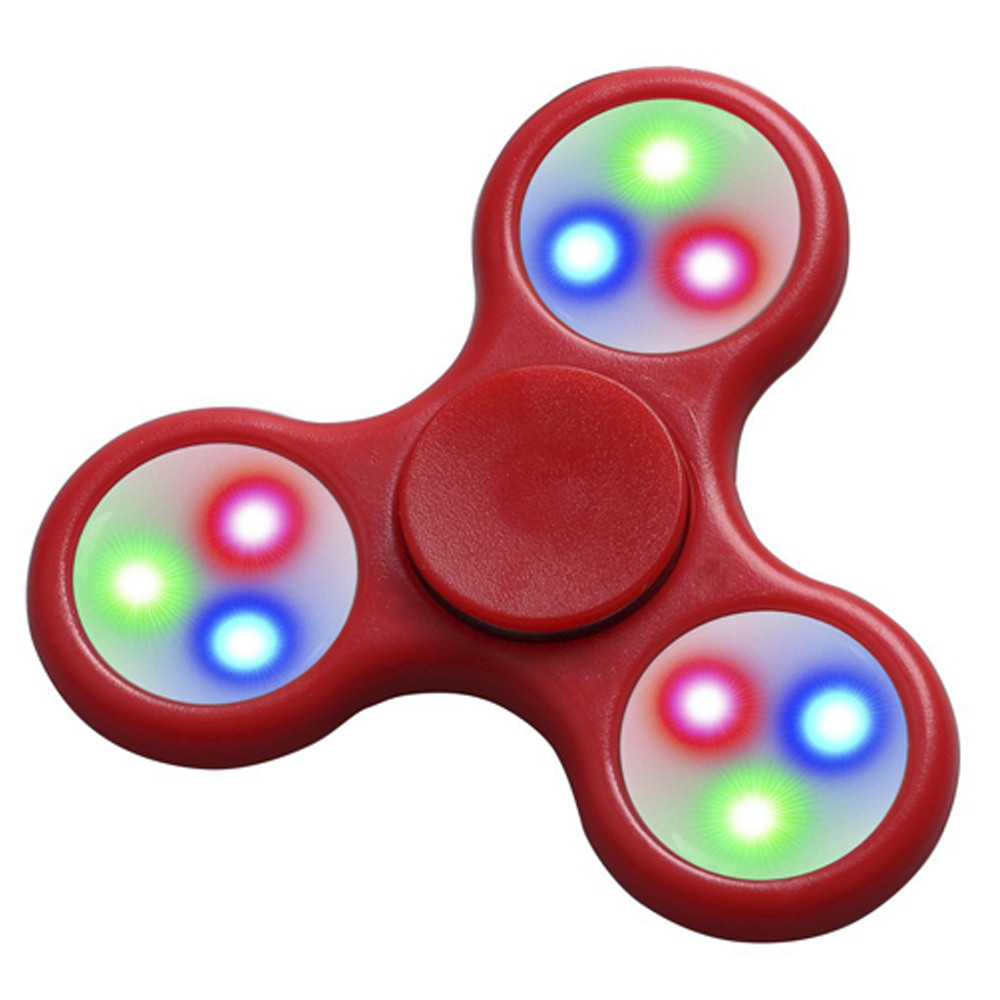 Foto do Produto Spinner Fidget Anti Stress LED Vermelho