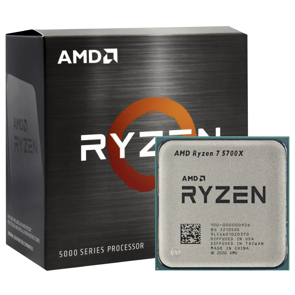 Foto do Produto Processador AMD Ryzen 7 5700X Socket AM4 / 3.4GHz / 36MB