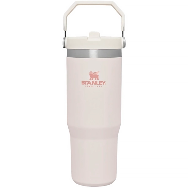Foto do Produto Garrafa Térmica Stanley The IceFlow Flip Straw Tumbler 887 ml - Rose Quartz