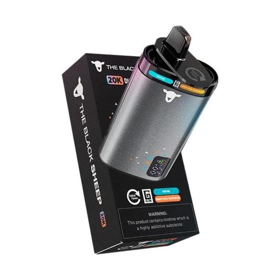 Foto do Produto Vaper Descartável The Black Sheep Fresh Mint + Watermelon Strawberry 20000 Puffs