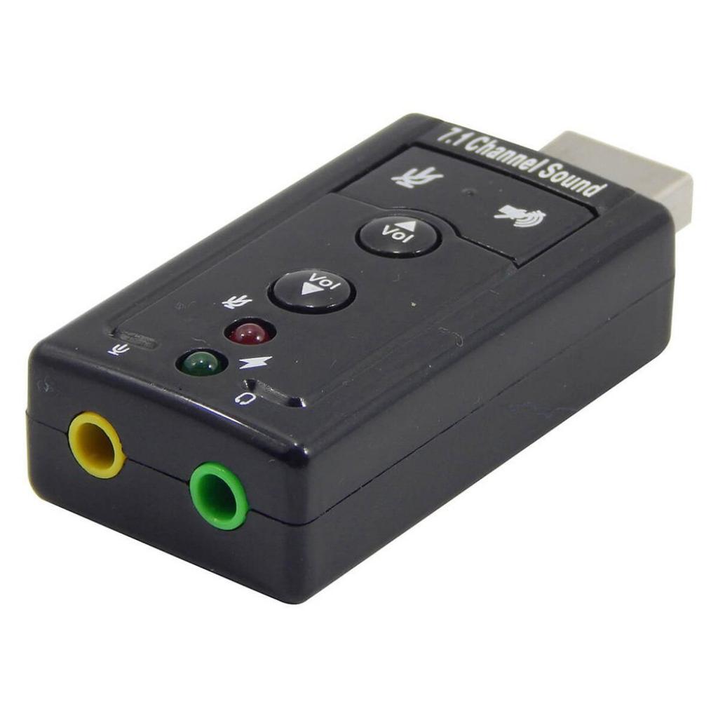Foto do Produto Placa de Som USB 7.1 3D
