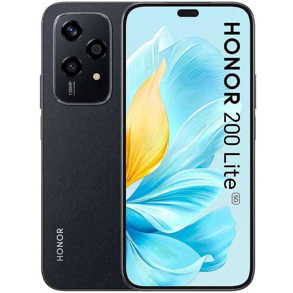 Foto do Produto HONOR CEL 200 LITE LLY-NX1 5G 6.7" DS 8/526GB BLACK L/P undefined undefined undefined