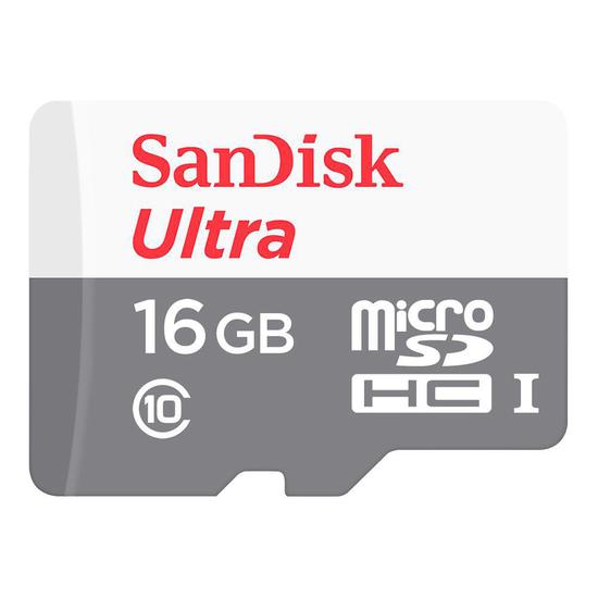 Foto do Produto Cartão de Memória Sandisk Ultra Micro SDHC 16GB Classe 10