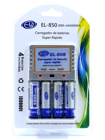 Foto do Produto Carregador Elgin EL-850 para 808+5000X4