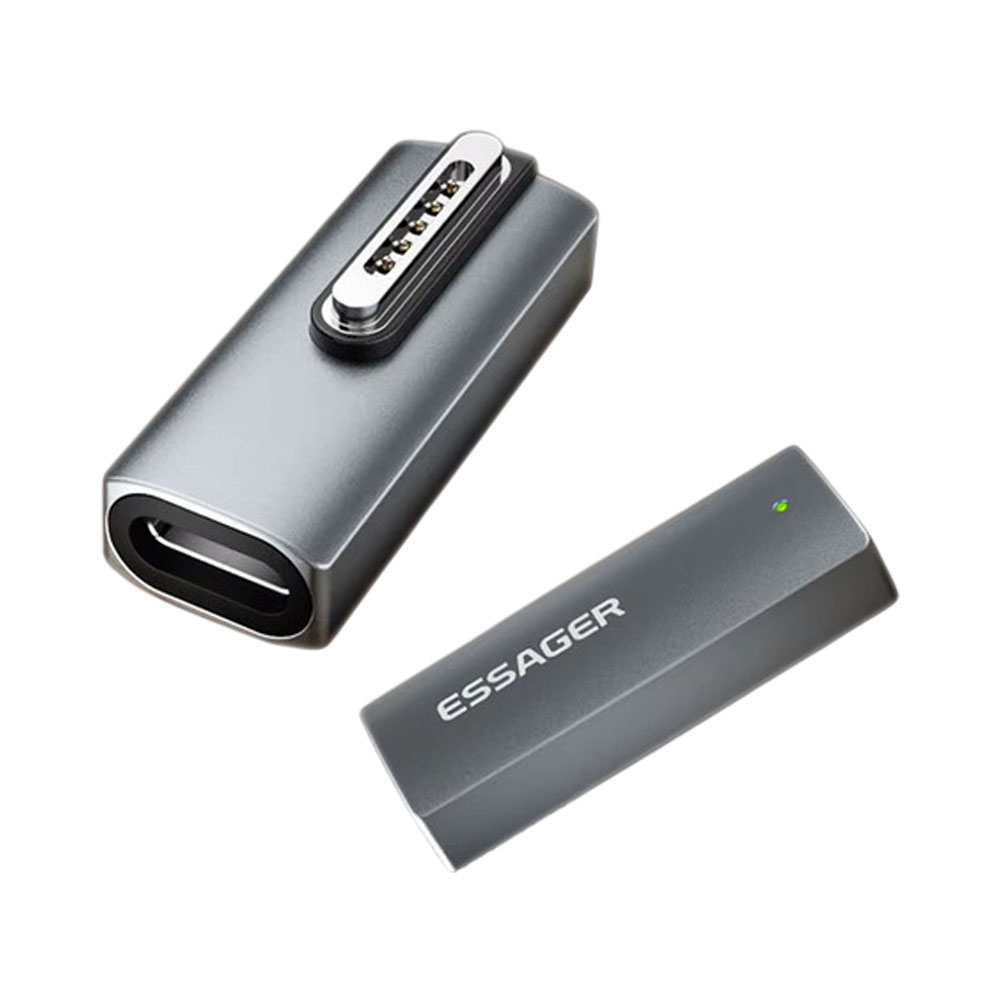 Foto do Produto ADAPTADOR ESSAGER ES-OTG15 USB-A A MAGSAFE3 GRIS