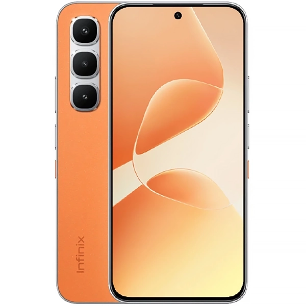 Foto do Produto Celular Infinix HOT 60 Pro X6885 NFC Dual SIM de 256GB/8GB RAM de 6.78" 50MP/13MP - Orange Rose Valley (1 Ano de Garantia)