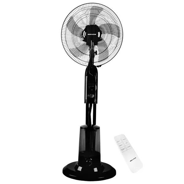 Foto do Produto Ventilador e Umidificador Megastar FAN22 5 Pás 75 watts 220 V ~ 50/60 Hz - Preto