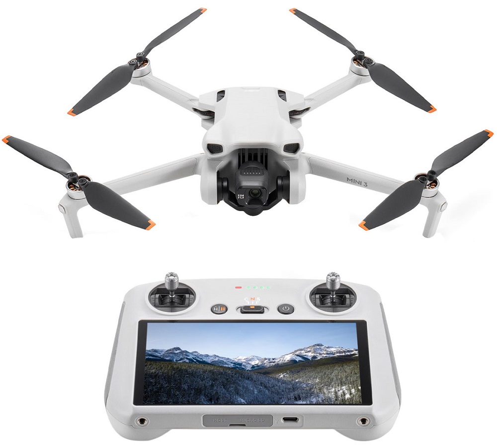 Foto do Produto Drone DJI Mini 3 Fly More Combo (DJI RC) (GL)