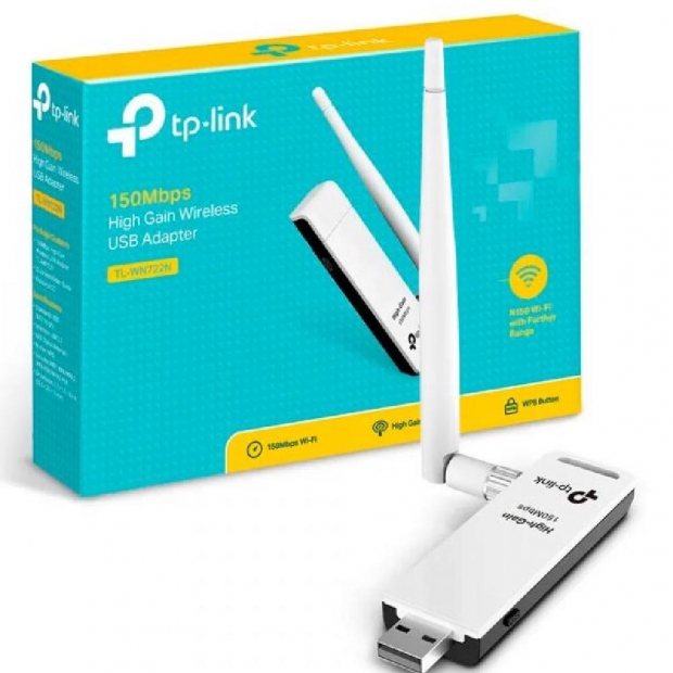 Foto do Produto ADAPTADOR USB WIFI TP-LINK TL-WN722N LITE-N 150MBS|