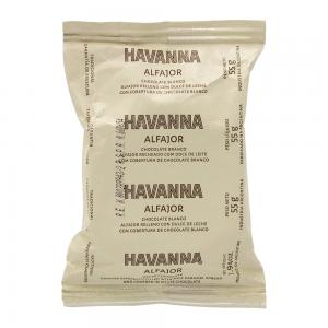 Foto do Produto Alfajor Havanna Recheio Doce de Leite Cobertura Chocolate Branco 55G