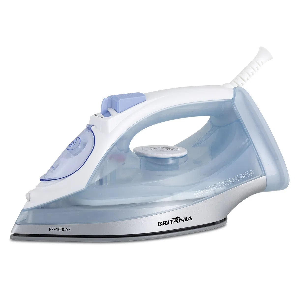 Foto do Produto Ferro de Passar Britânia BFE1000AZ - 2100W - A Vapor - 110V - Azul