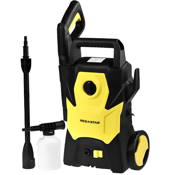 Foto do Produto Hidrolavadora MegaStar LA-118 1.400 watts de 5 L/m 220V ~ 50/60 Hz - Amarela/Preta