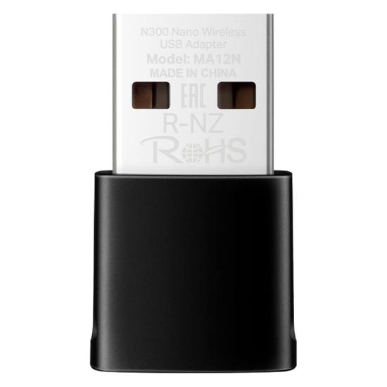 Foto do Produto Adaptador Wireless Mercusys MA12N N300 Nano 300MBPS