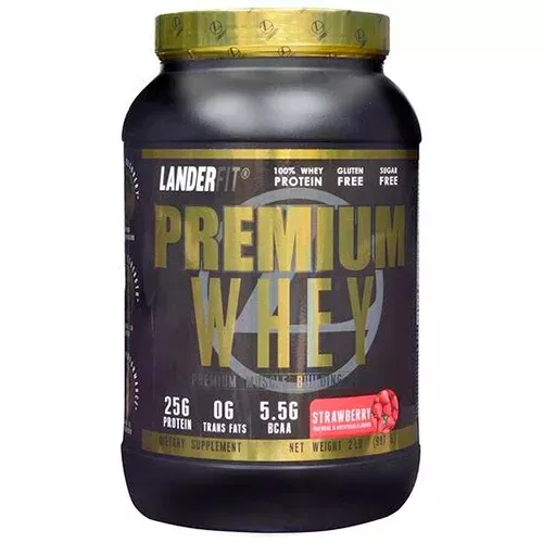 Foto do Produto Whey LanderFit Premium Strawberry 907G