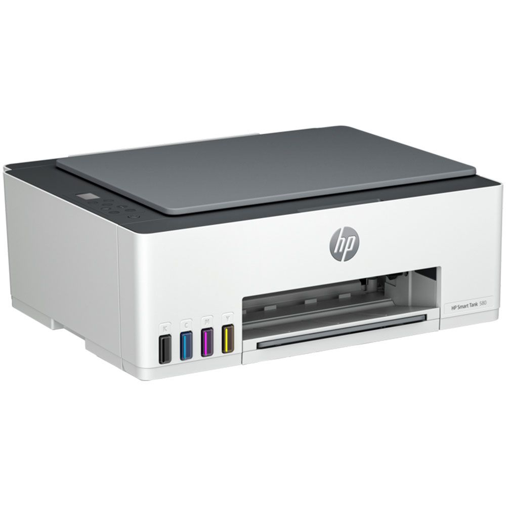 Foto do Produto Impressora Jato de Tinta HP Smart Tank 580 - Multifuncional - Wi-Fi/Bluetooth - USB - BiVolt - Branco