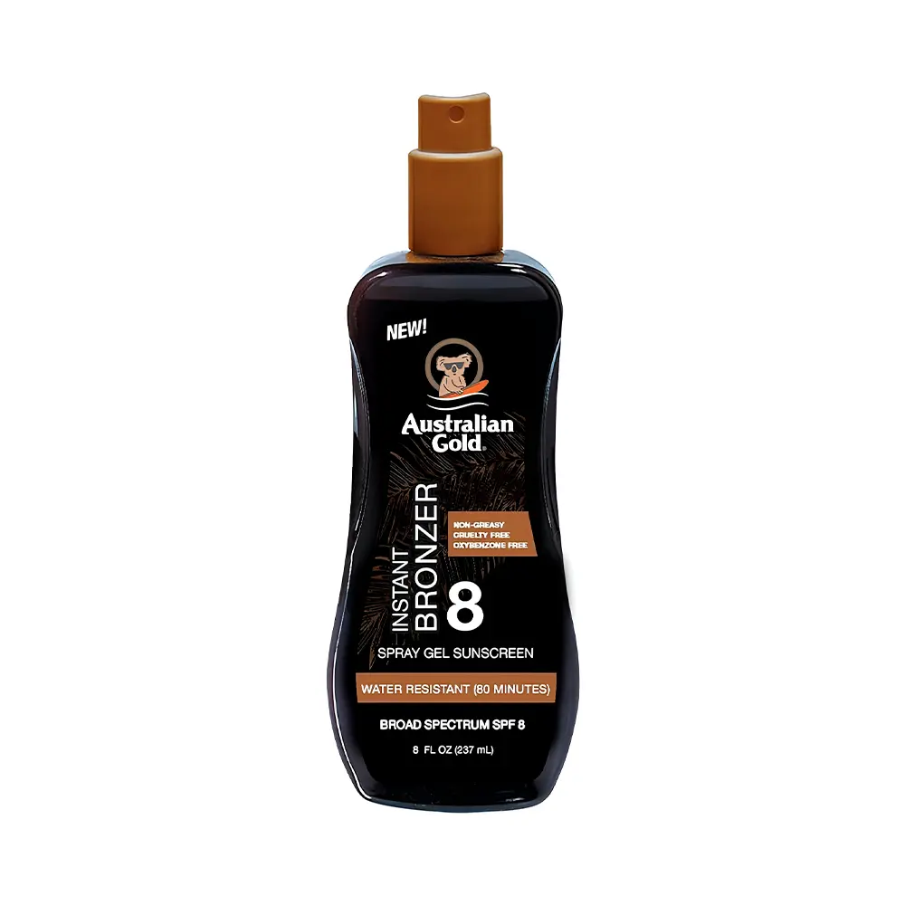 Foto do Produto Bronceador Australian Gold Instant Bronzer Spray Gel FPS8 237ml