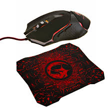 Foto do Produto MOUSE +MOUSEPAD MARVO M309+G1 GAMING BLACK/RED