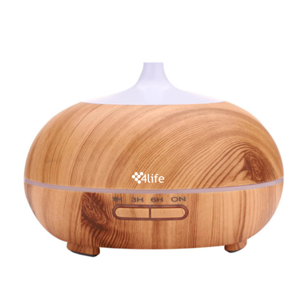 Foto do Produto Umidificador e Difusor de Aromas 4life Aromatique Wi-Fi 550ml FL006WFL compatível com Android e iOS (Tuya Smart Life, Amazon Alexa e Google Assistant) - Marrom Claro