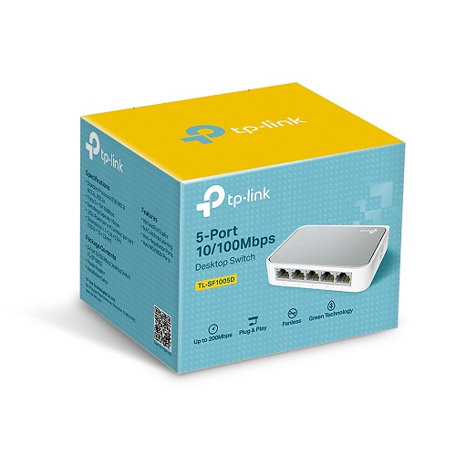 Foto do Produto TP-LINK HUB SWITCH 05P TL-SF1005D 10/100 RJ45