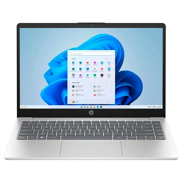 Foto do Produto Notebook HP 14-EM0085CL, AMD Ryzen 7 7730U 2.00HZ (4.50GHZ), 16GB RAM, 1TB SSD, Tela 14" HD, Windows 11 Home, Inglês, Prata