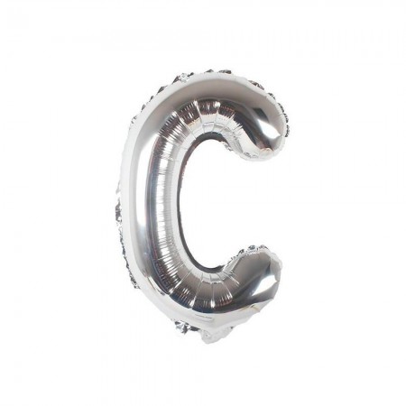 Foto do Produto Balao Letra C Prata 16 Polegadas