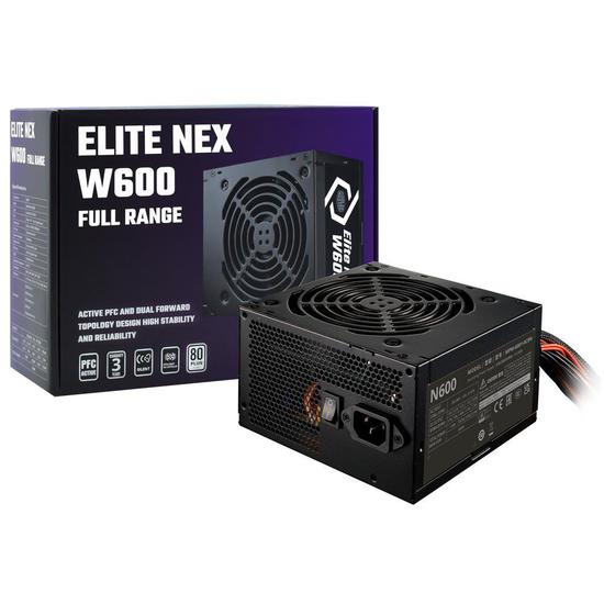 Foto do Produto Fonte Cooler Master ATX Elite Nex W600 600W