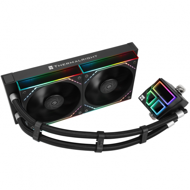 Foto do Produto Water Cooler CPU Thermalright Frozen Infinity 240 Black TL-M12 Liquid, ARGB, Preto, 240MM, Intel 115X/1200/1700/1851/2011/2066, AMD AM4/AM5