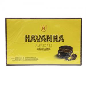 Foto do Produto Alfajor Havanna Recheio Doce de Leite Cobertura Chocolate Ao Leite Caixa c/ 12X55G