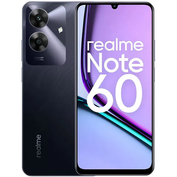 Foto do Produto REALME CEL NOTE 60 RMX3933 6.74" DS ANATEL 10W 4/256GB BLACK