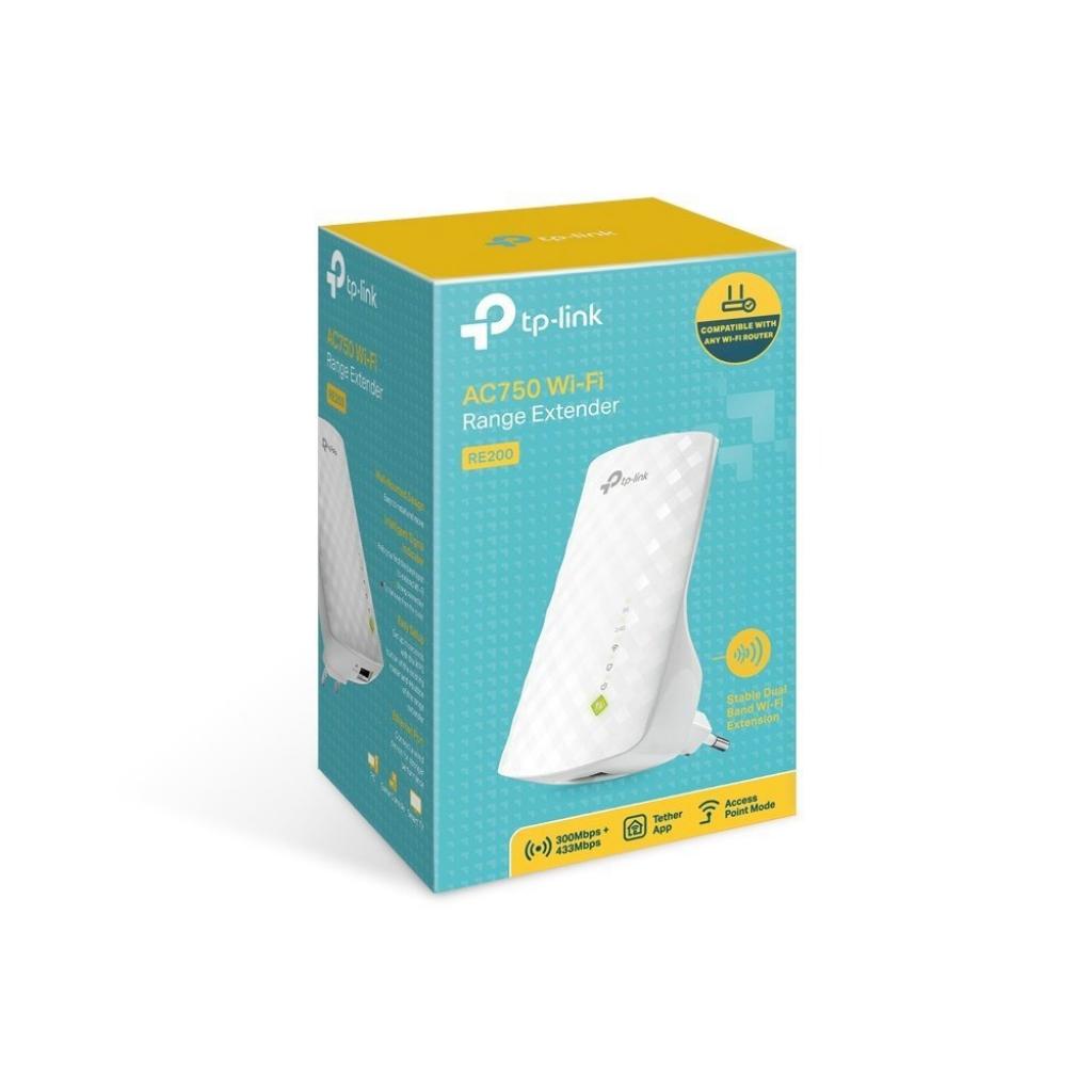 Foto do Produto Repetidor de Sinal Wifi Tp-Link RE200 AC750 Dual