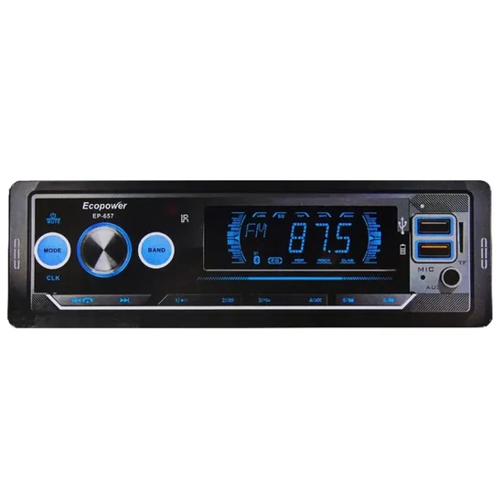 Foto do Produto CD Player Automotivo Ecopower EP-657 SD / USB / Bluetooth / MP3