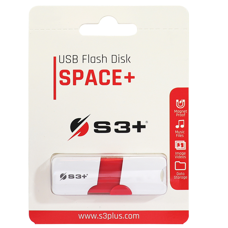 Foto do Produto Pendrive S3+ 128GB Space+ S3PD3003128BK USB